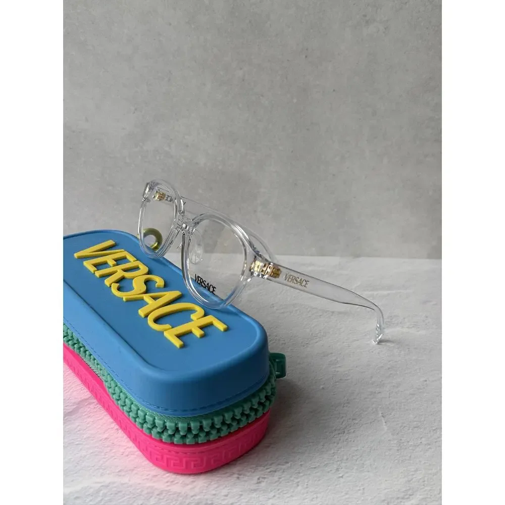 NEW Versace Kids VK3012 Clear Round Eyeglasses Frames